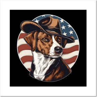 Patriotic Jack Russell Terrier Posters and Art